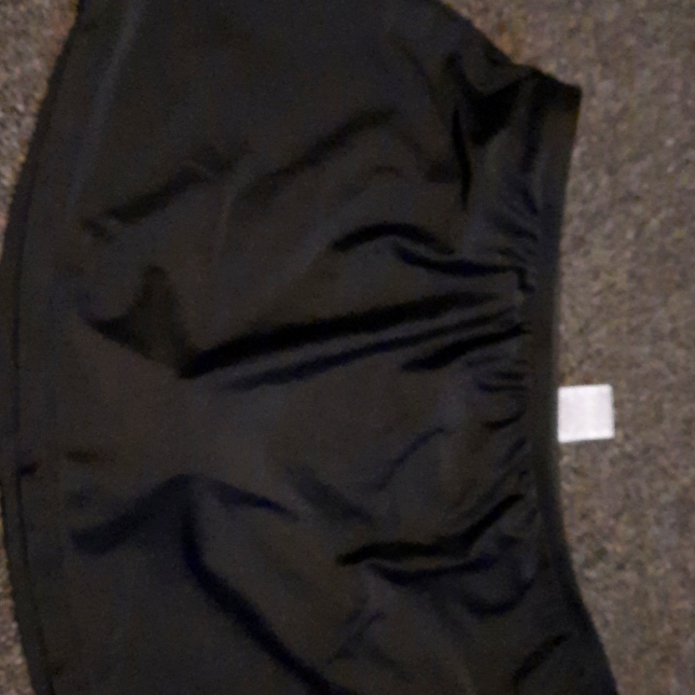 Black swim skirt